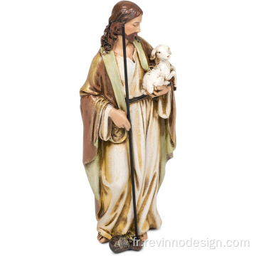 6,25 &quot;H Good Shepherd Figure